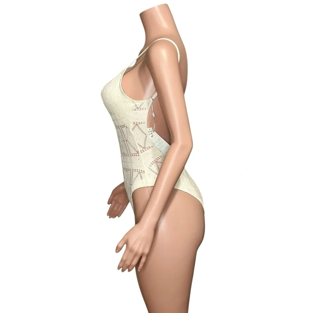 FRANKIES BIKINIS Juliet Cheeky One Piece Swimsuit, Angel Dust, Medium